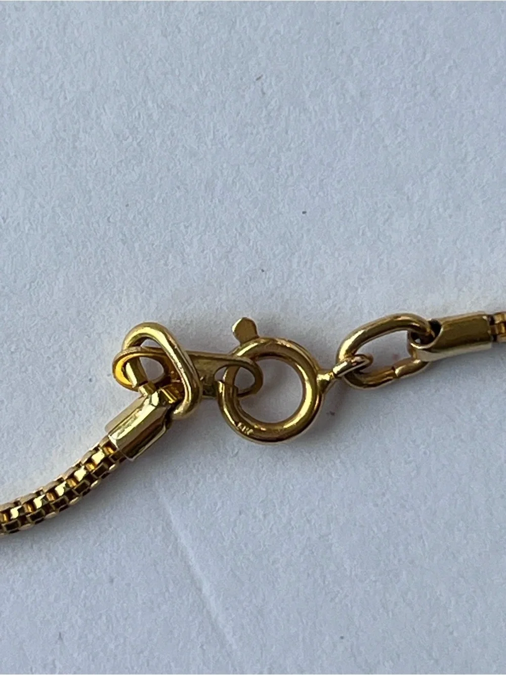 14kt Gold Shih Tzu Puppy Dog Charm on a 14kt Gold Necklace Chain